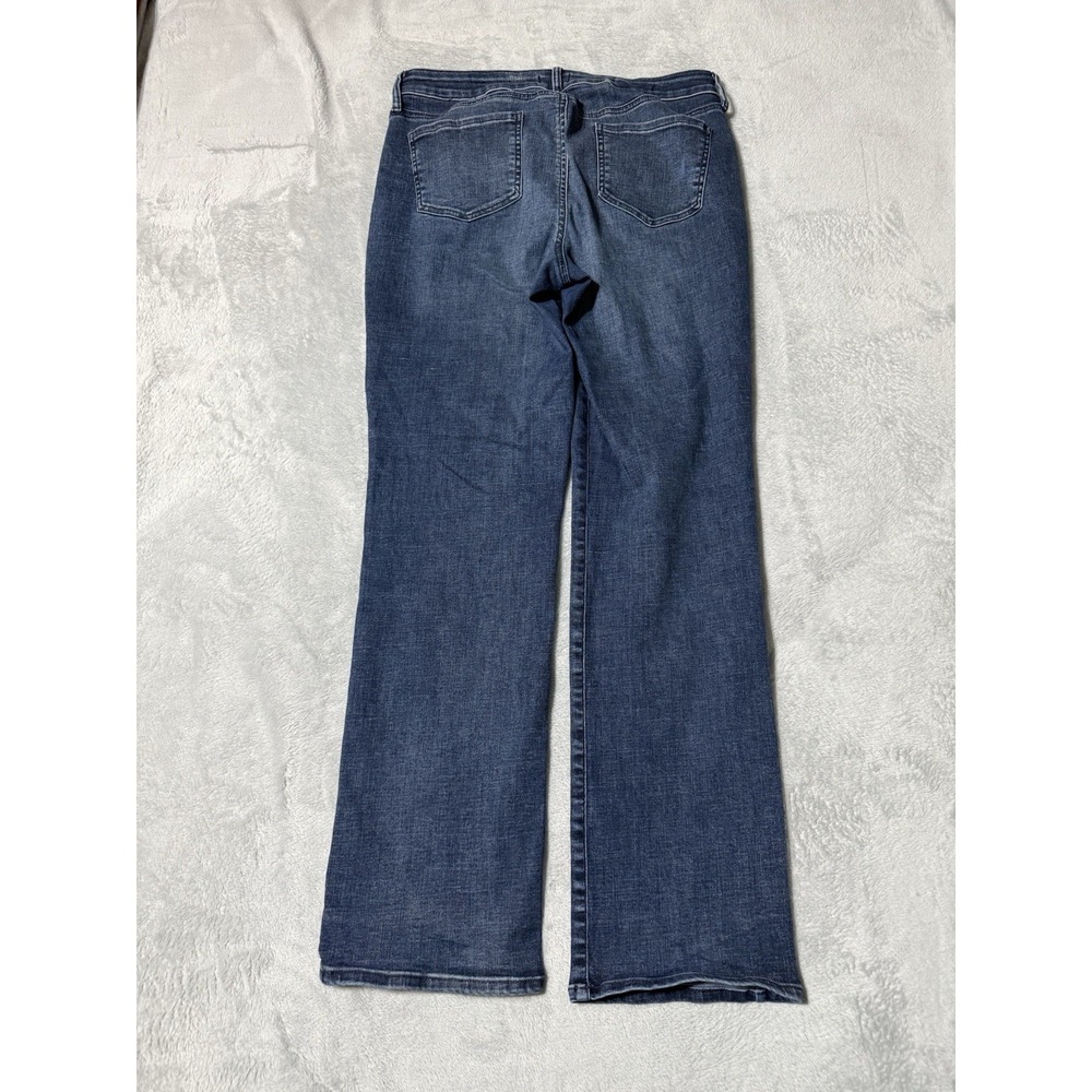 NYDJ Jeans Womens 10 Blue Marilyn Straight Medium Wash Stretch Denim 32x31 - Picture 7 of 9